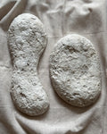 Soft Weight – abstract tweeluik in reliëf (gelaagd en aards wandobject)